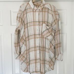 Free People Button Down Shirt